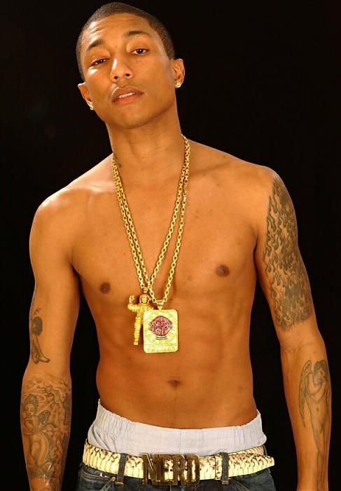 Pharrell Williams Posing Shirtless And Sexy Naked Male Celebrities