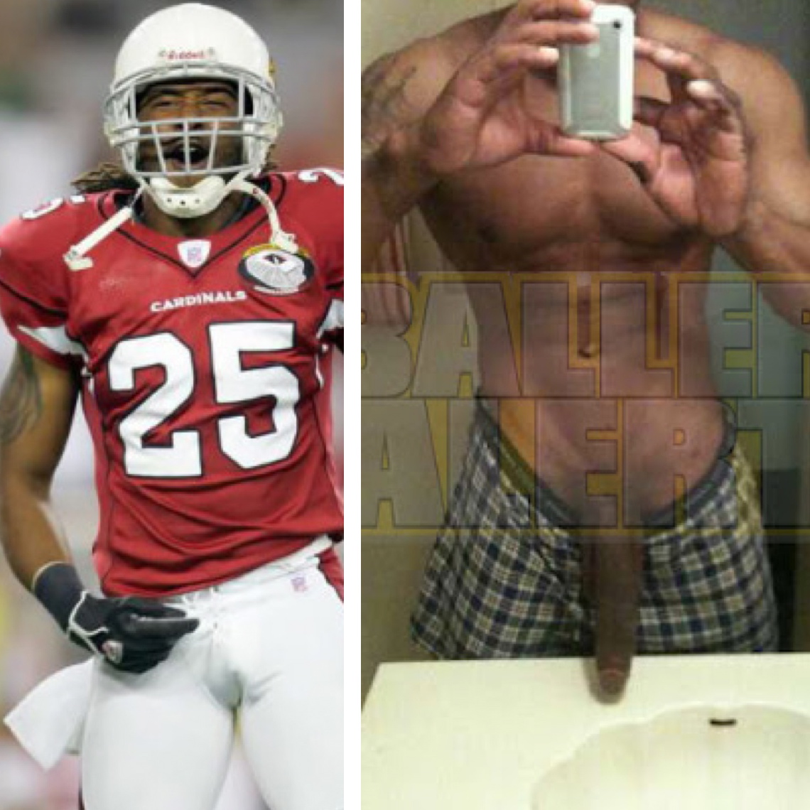 Pro football players naked